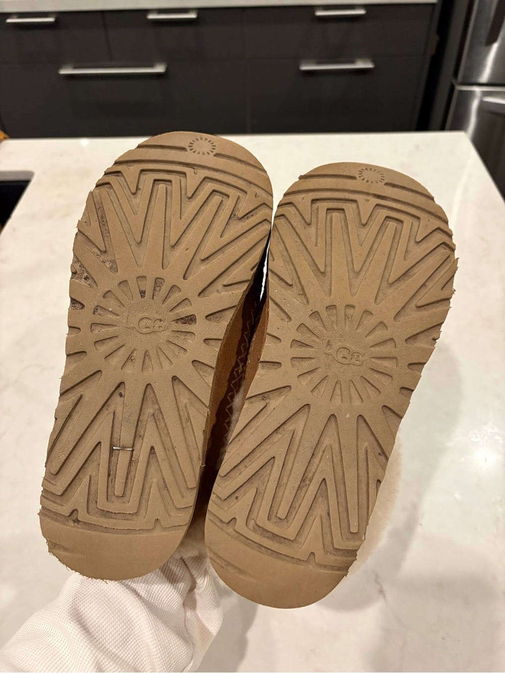 Uggs Shearling-Lined Suede Moccasin Slippers - Chestnut - Picture 3 of 13